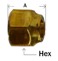 Extra Heavy Short Forged Nut 45deg Flare Diagram